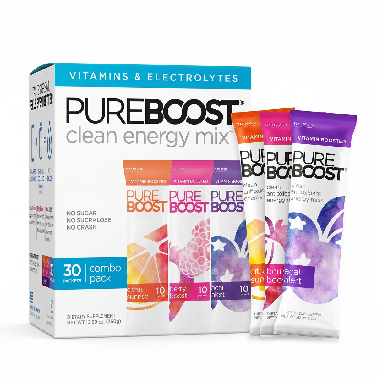 Pureboost Clean Energy Drink Mix | Sugar-Free