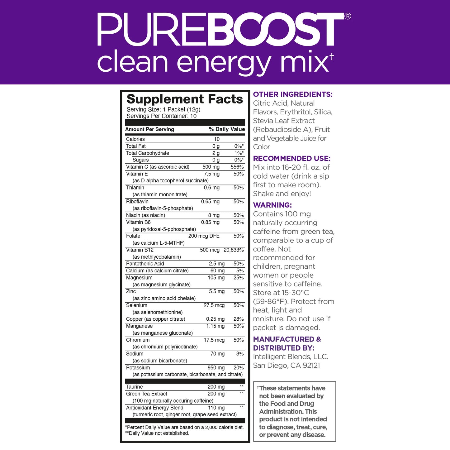 Pureboost Acai Alert 10 Pack