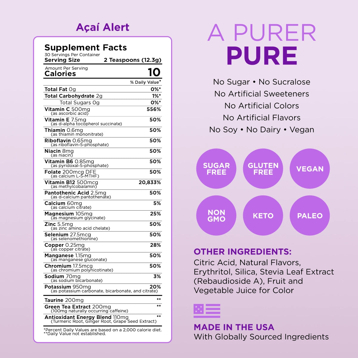 Pureboost Original Acai Alert Pouch