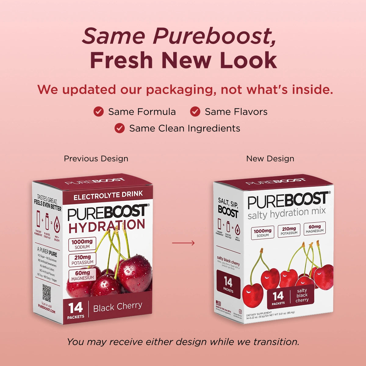 Pureboost Hydration Black Cherry 14 Pack