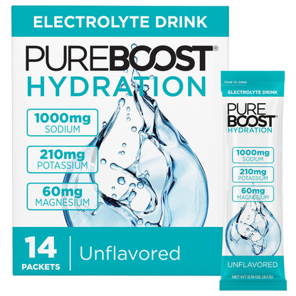 Pureboost Hydration Unflavored 14 Pack