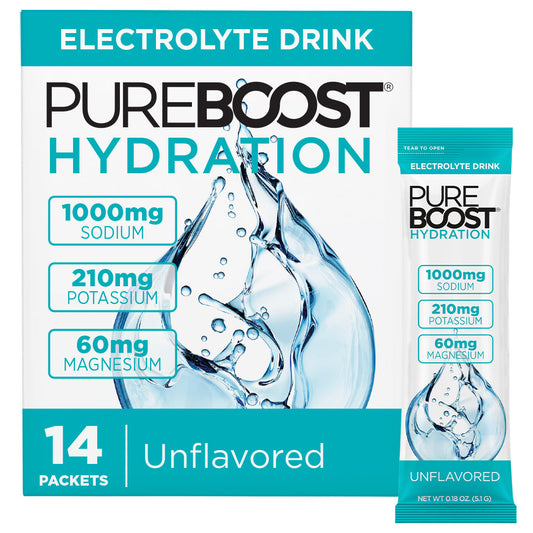 Pureboost Hydration Unflavored 14 Pack
