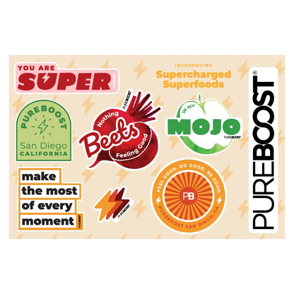 Pureboost Superfoods Sticker Sheet