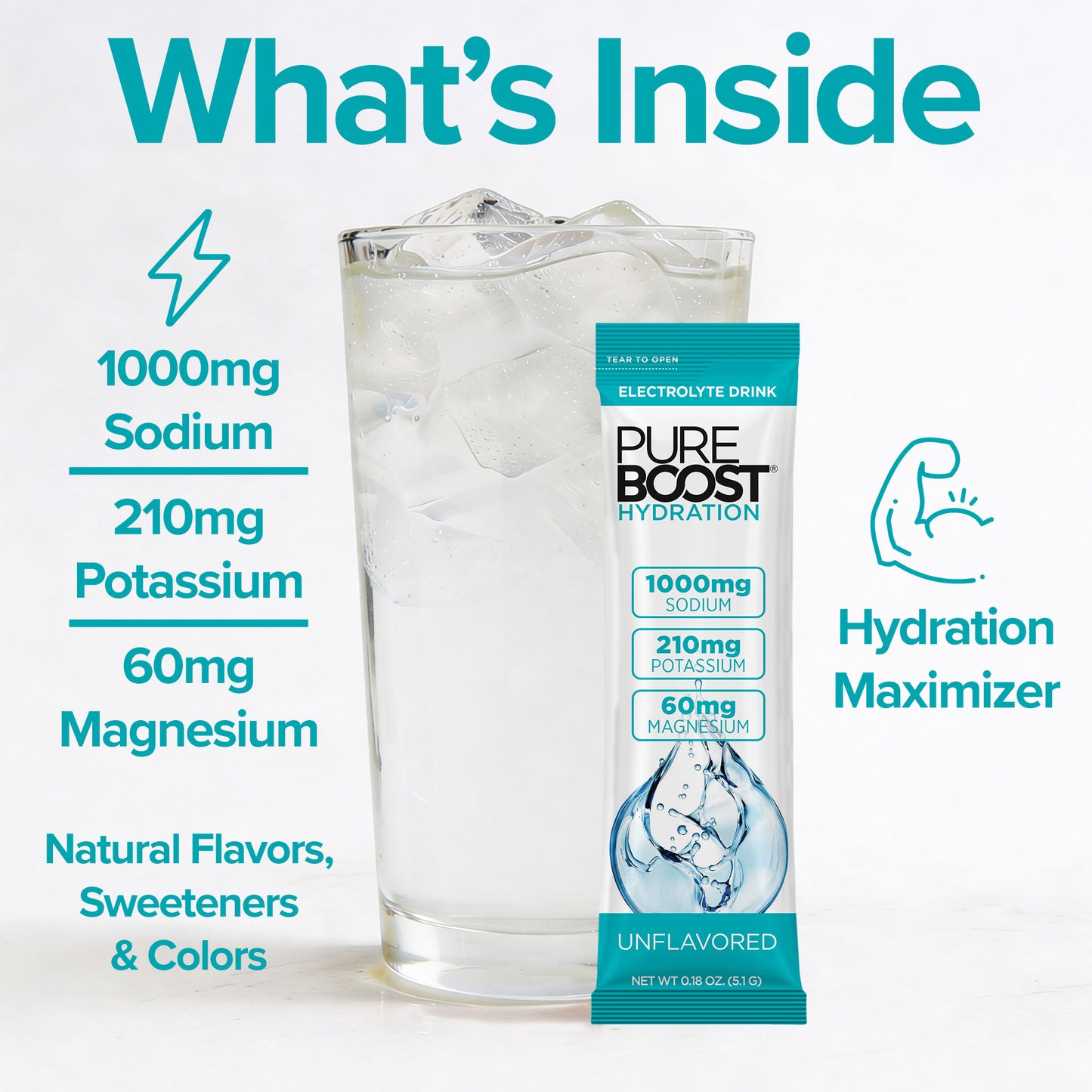 Pureboost Hydration Unflavored 14 Pack