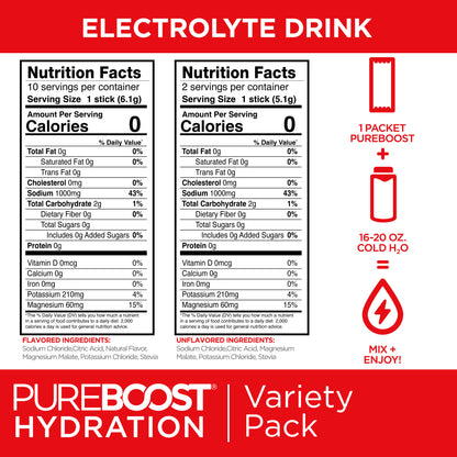 Pureboost Hydration Combo 12 Pack