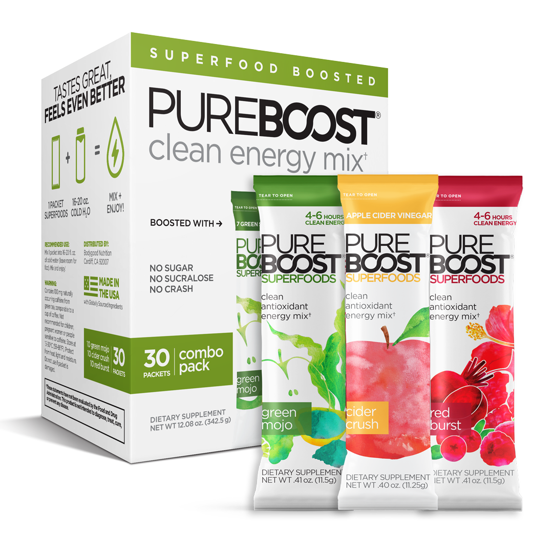 Clean Energy Drink Mix | No Sugar. No Surcralose. No Crash – Pureboost